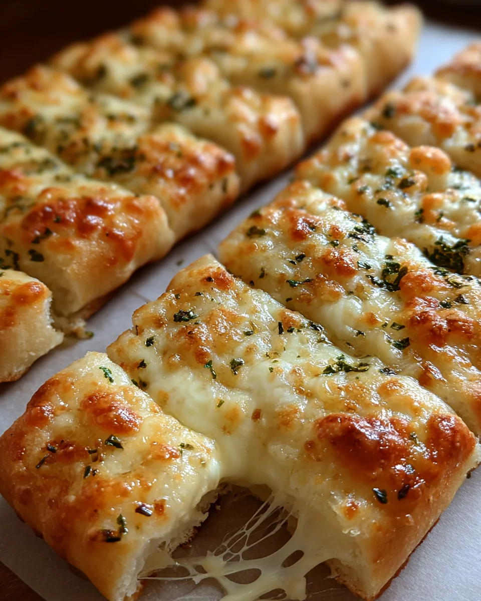 Homemade Cheesy Breadsticks