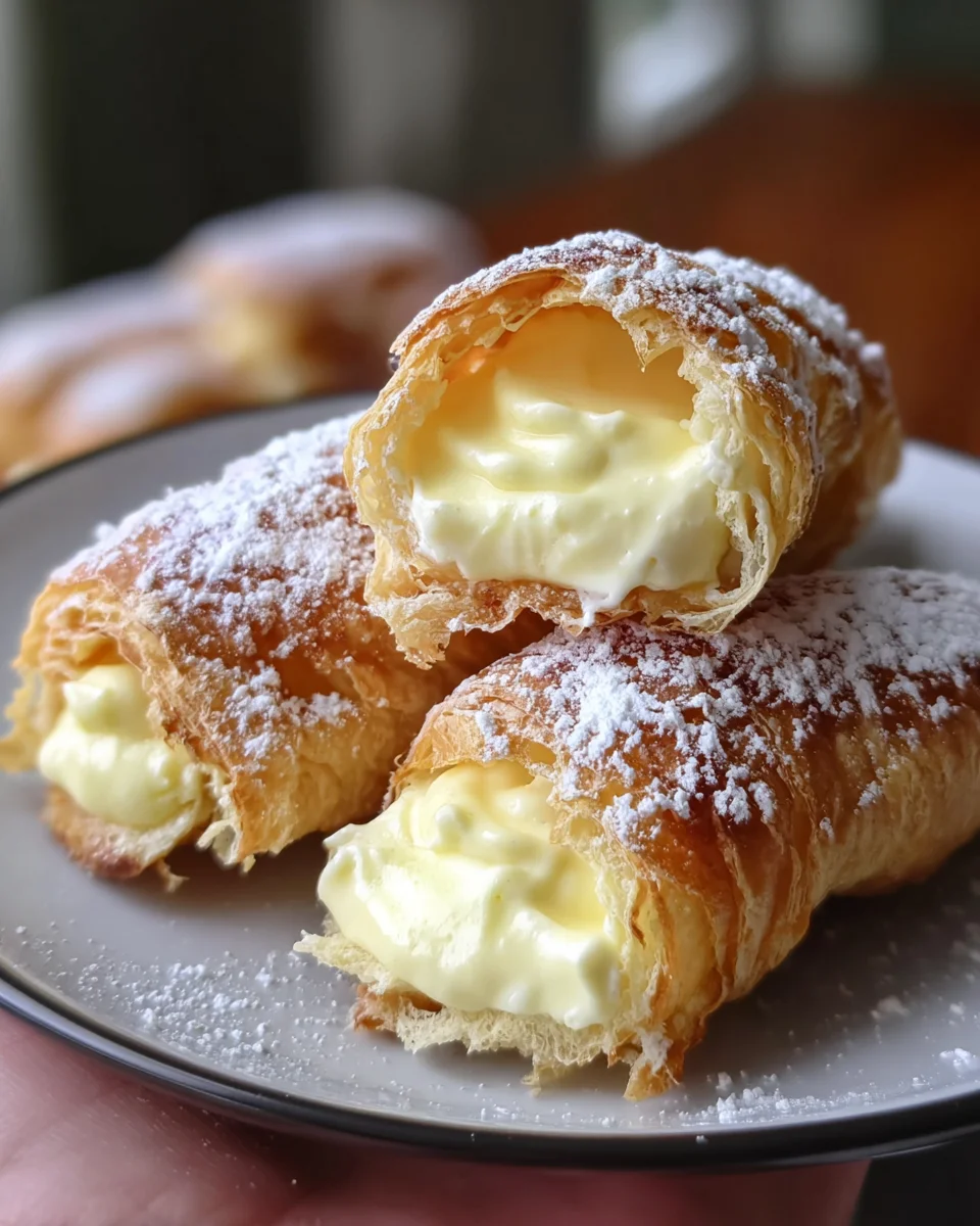 Italian Cream Stuffed Cannoncini