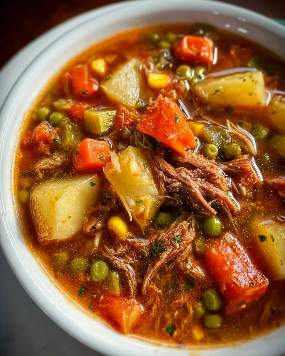 My Mom's Old-Fashioned Vegetable Beef Soup