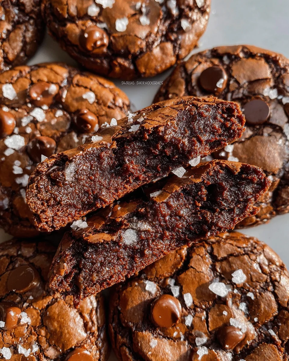 Salted Brownie Cookies