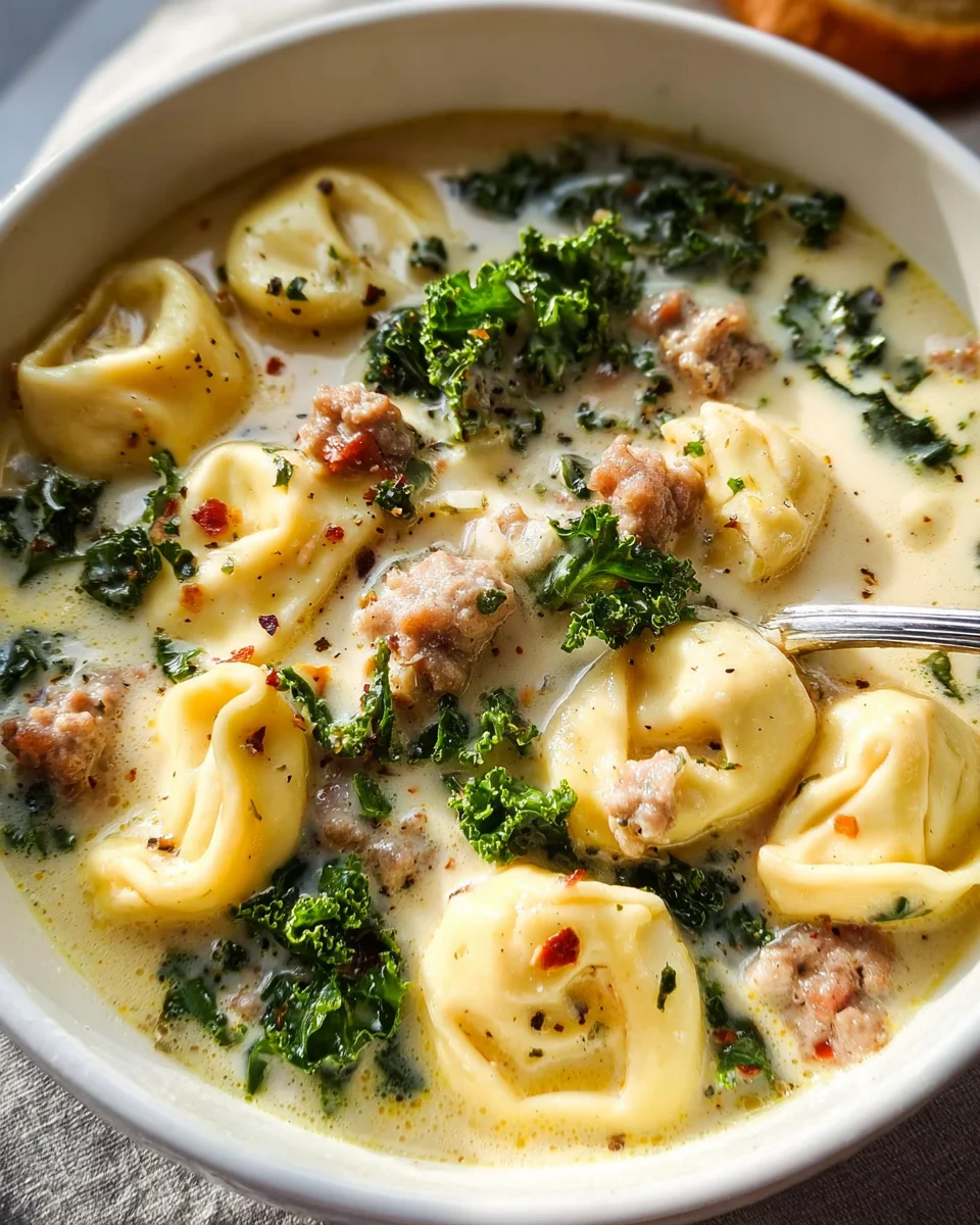 Sausage Tortellini Soup