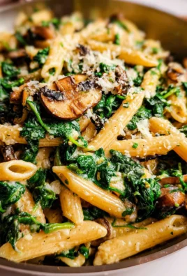 Spinach Mushroom Pasta
