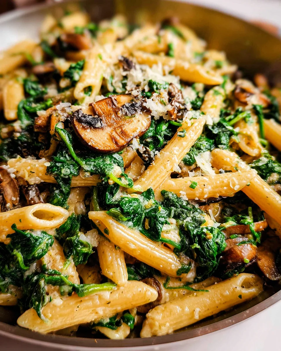 Spinach Mushroom Pasta