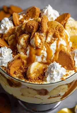 The Best Biscoff Banana Pudding with Caramel