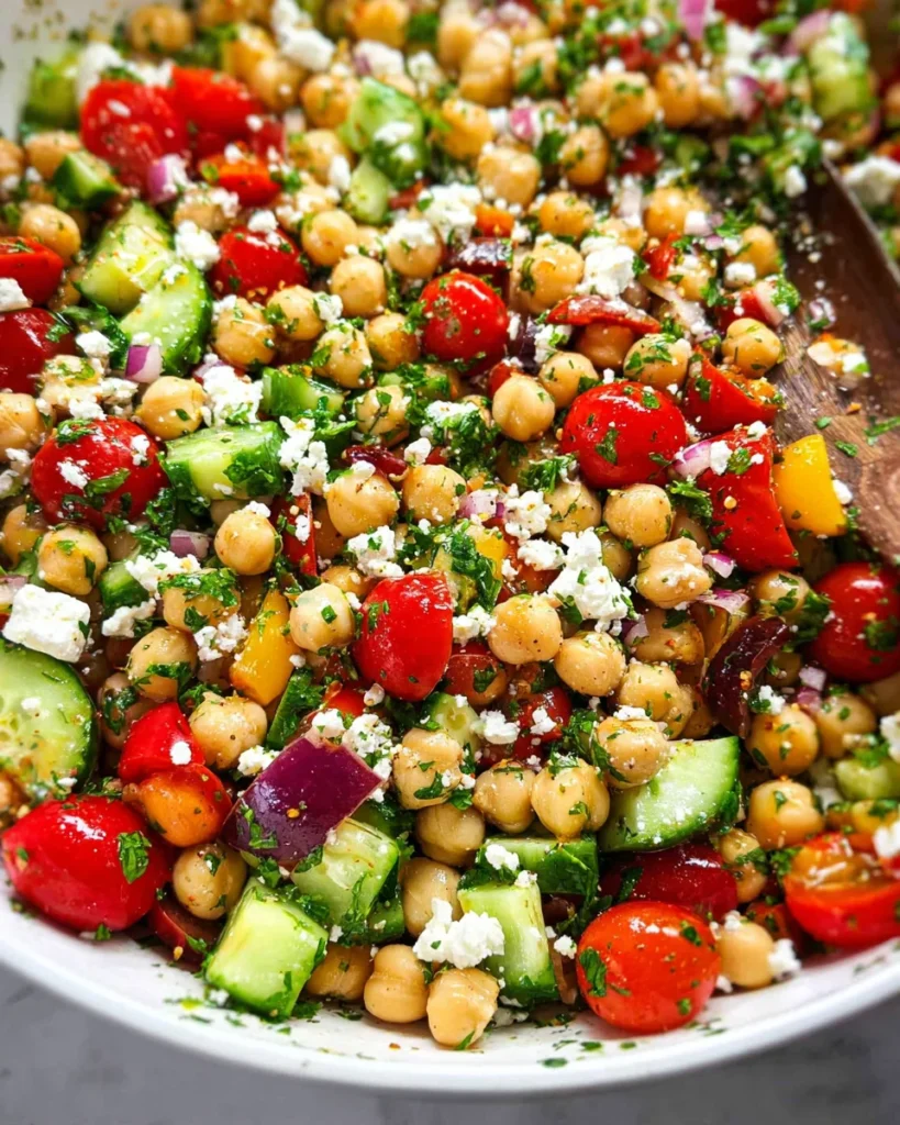 10-Minute Mediterranean Chickpea Salad