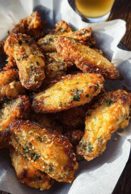 Air Fryer Garlic and Parmesan Wings