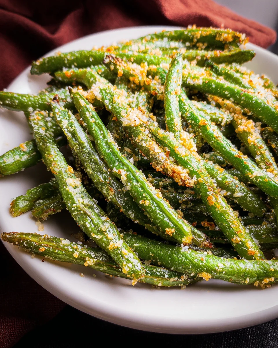Air Fryer Parmesan Green Beans
