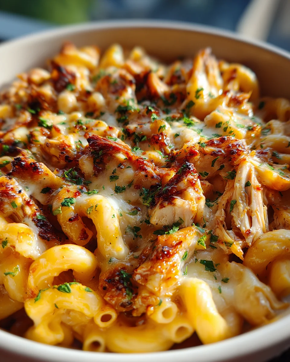 BBQ Chicken Mac and Cheese