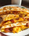 Bacon Egg and Cheese Breakfast Quesadillas