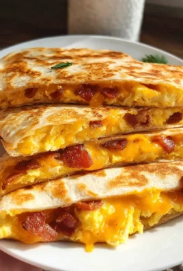 Bacon Egg and Cheese Breakfast Quesadillas