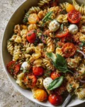 Bruschetta Pasta Salad With Mini Mozzarella Balls