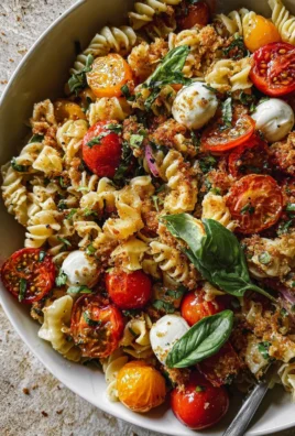 Bruschetta Pasta Salad With Mini Mozzarella Balls