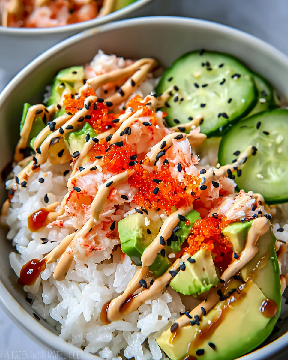 California Roll Sushi Bowls