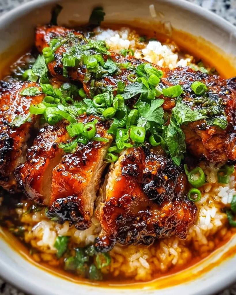 Caramelised Soy Chicken in Garlic Ginger Broth with Rice: An Incredible Comfort Meal