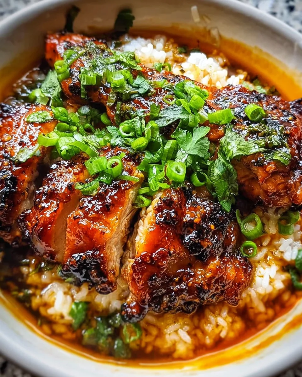 Caramelised Soy Chicken in Garlic Ginger Broth with Rice: An Incredible Comfort Meal