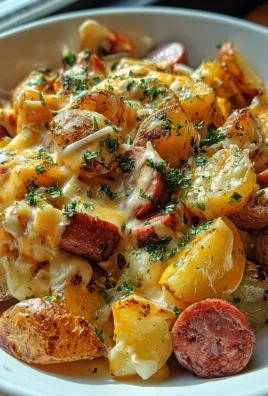 Cheesy Ranch Potatoes and Smoked Sausage