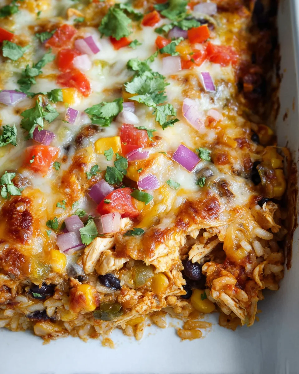 Chicken Burrito Casserole