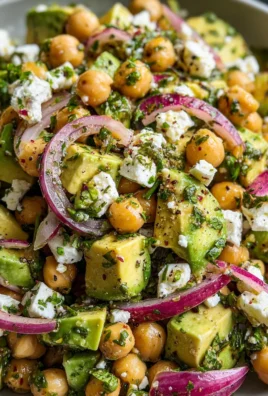Chickpea Feta Avocado Salad