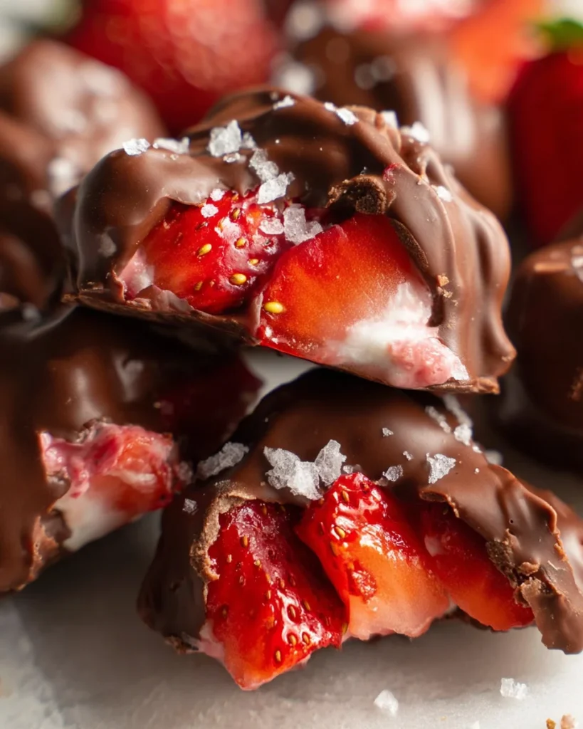 Chocolate Strawberry Yogurt Clusters (Viral Recipe!)
