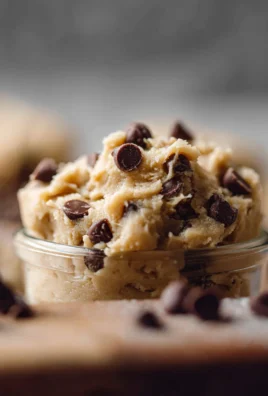 Chocolate chip edible cookie dough for one [3 variations]