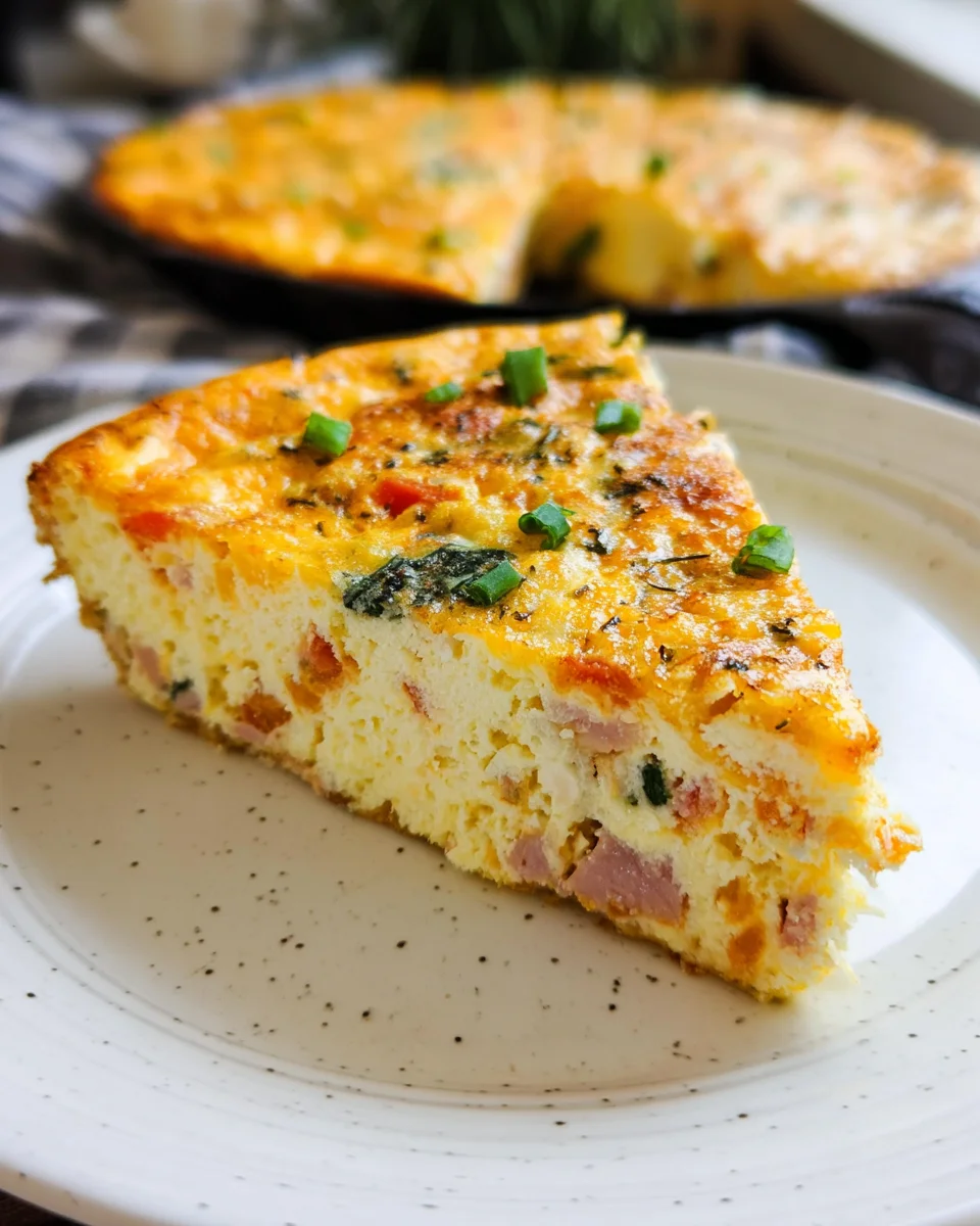 Cottage Cheese Crustless Quiche