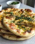 Cottage Cheese Garlic Naan (High Protein, No Yeast!)