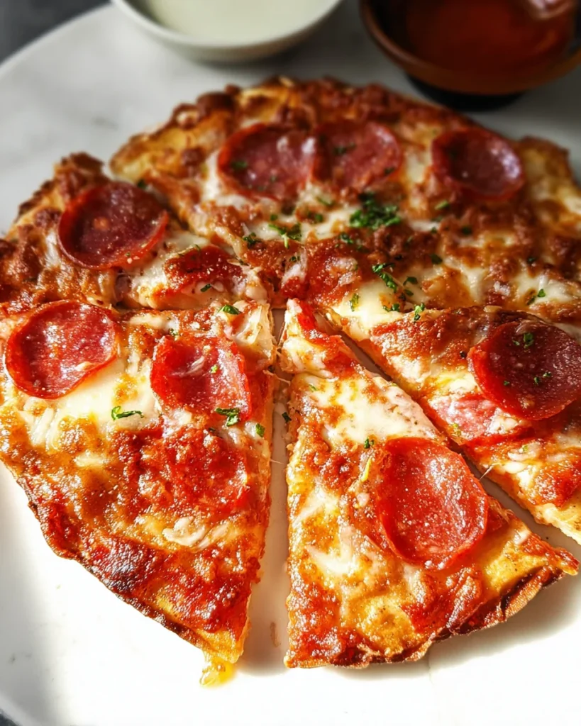 Cottage Cheese Pizza Flatbread (Viral Protein Recipe)