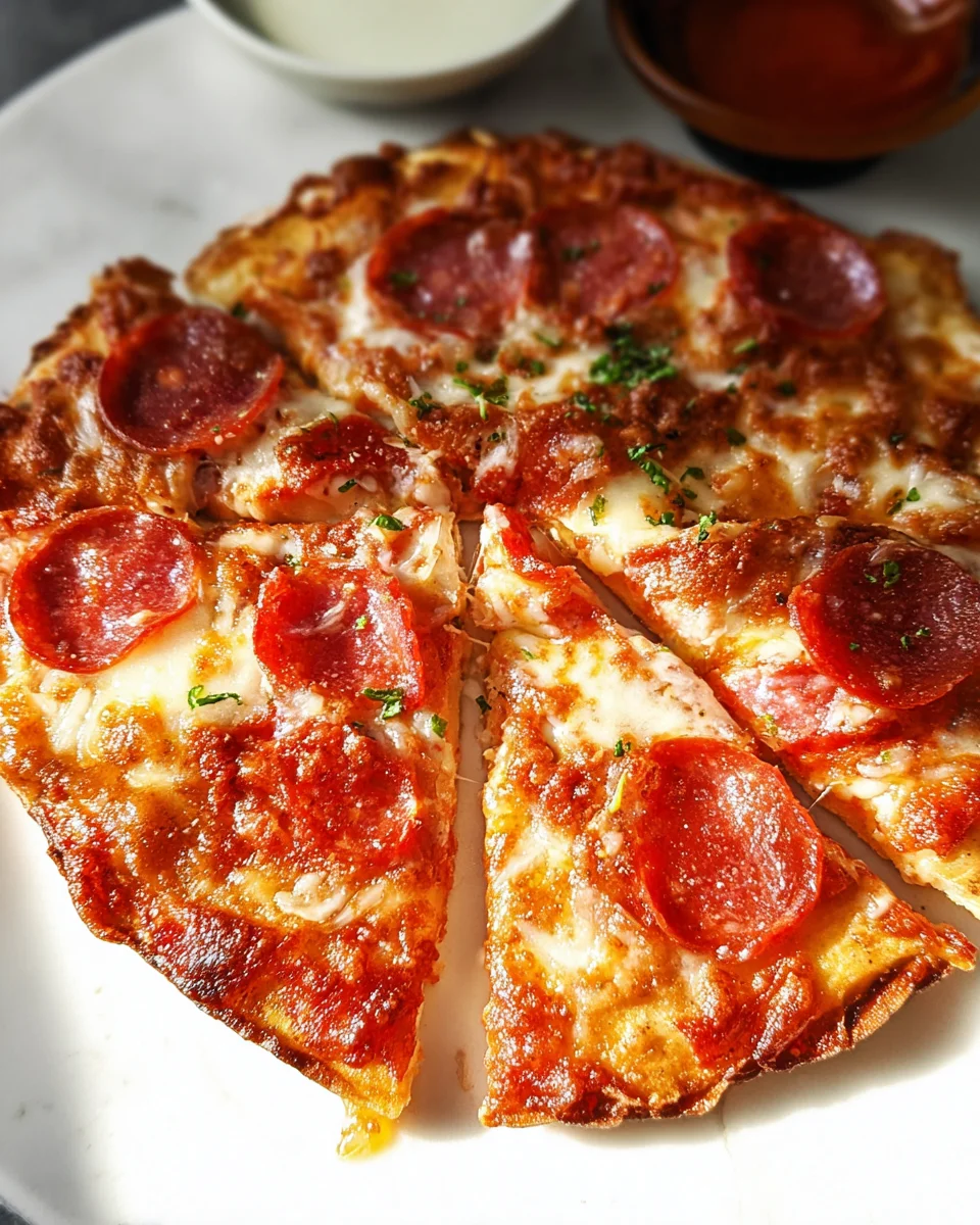 Cottage Cheese Pizza Flatbread (Viral Protein Recipe)