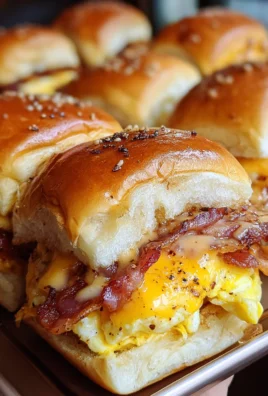 Crack Breakfast Sliders (Bacon Egg Cheese)