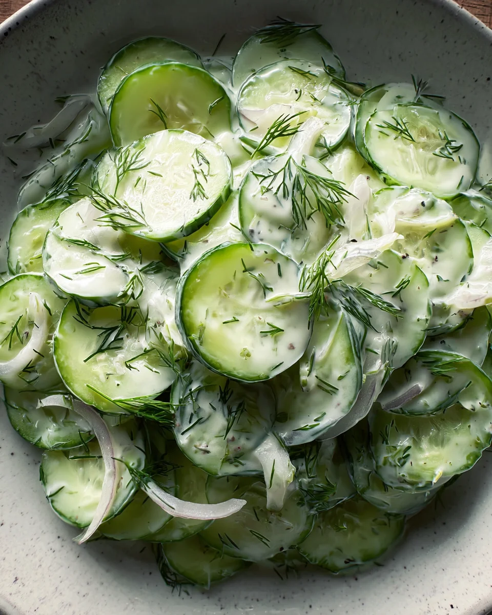 Creamy Cucumber Salad