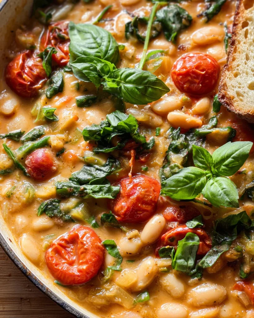 Creamy Tomato White Bean Stew