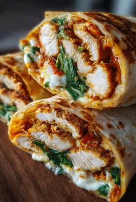 Crispy Air Fryer Chicken & Mozzarella Wraps