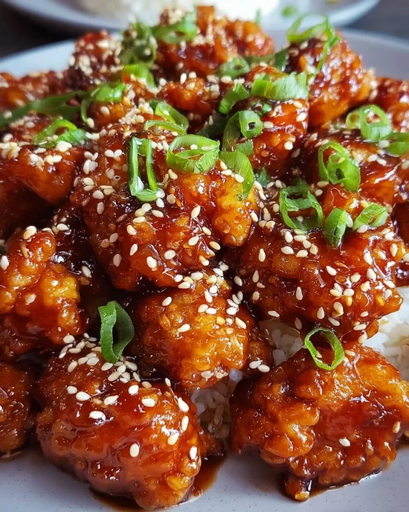 Crispy Chinese Honey Garlic Chicken