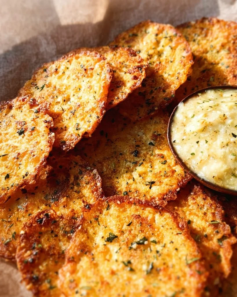 Crispy Cottage Cheese Chips