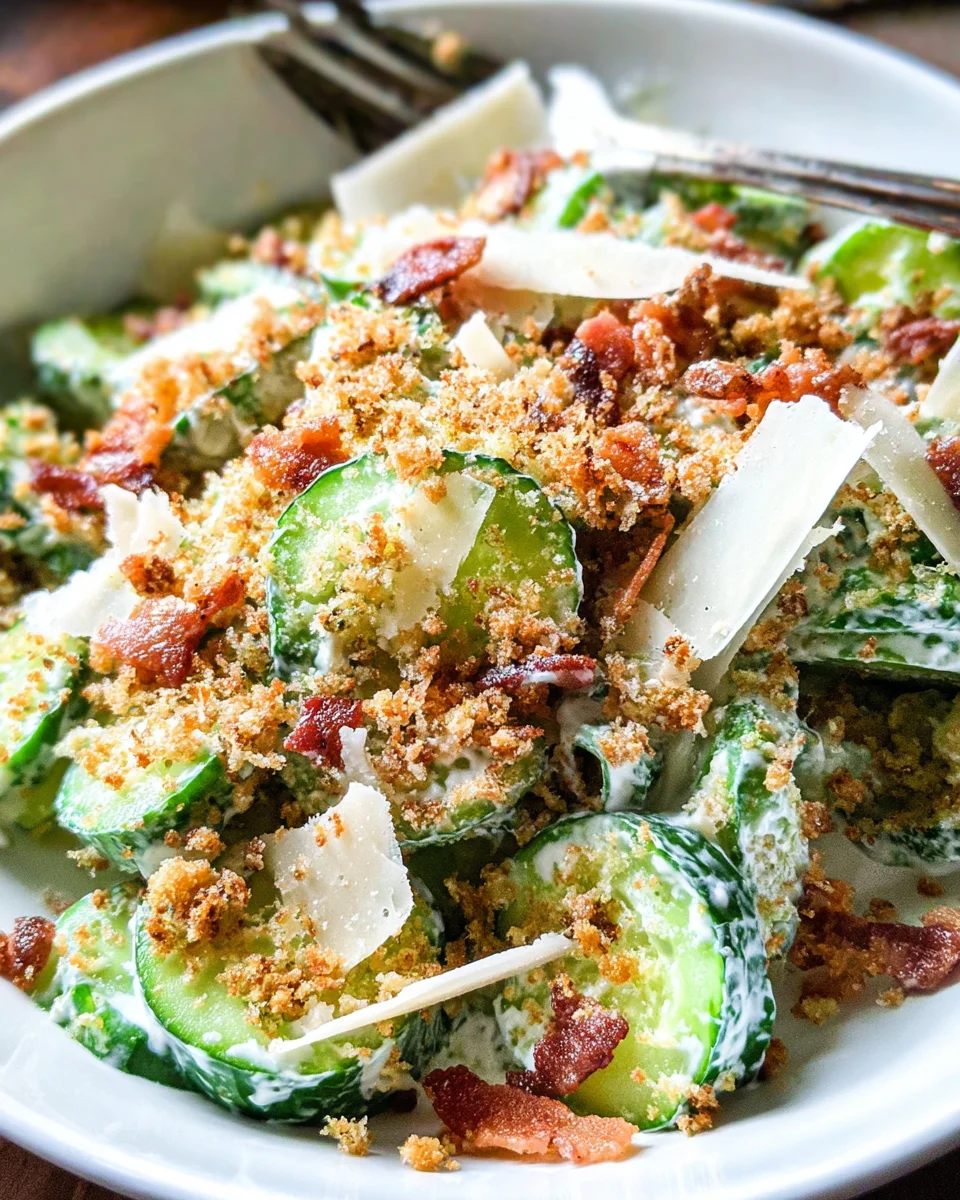 Cucumber Caesar Salad