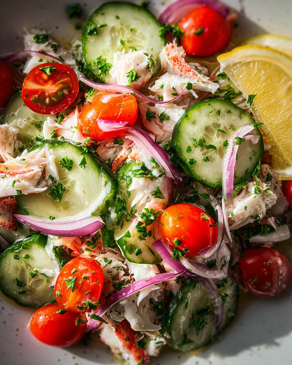 Cucumber Crab Salad Recipe