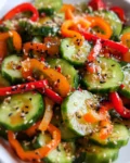 Cucumber Sweet Pepper Salad (TikTok Viral Recipe)