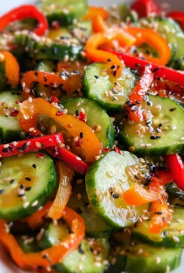 Cucumber Sweet Pepper Salad (TikTok Viral Recipe)