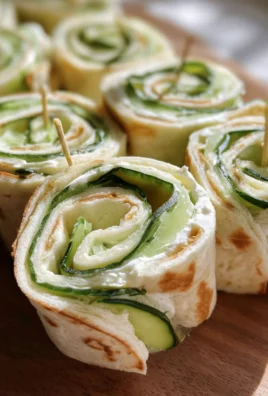 Cucumber and Cream Cheese Sandwich Rolls (with Lavash Bread)