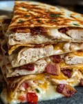 Easy Chicken Bacon Ranch Quesadilla