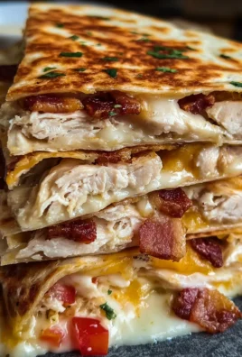 Easy Chicken Bacon Ranch Quesadilla