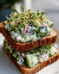 Easy Cucumber Salad Sandwiches
