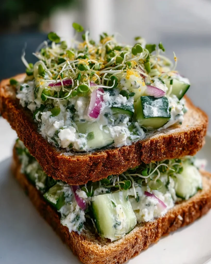 Easy Cucumber Salad Sandwiches