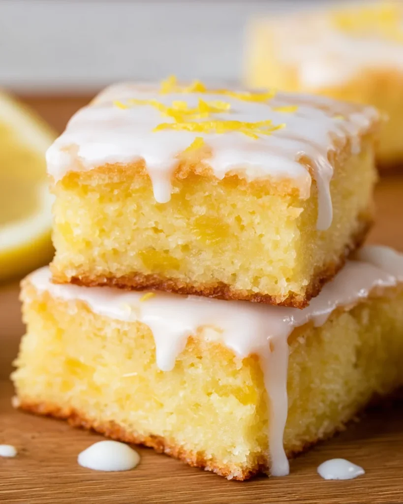 Easy Lemon Brownies Recipe