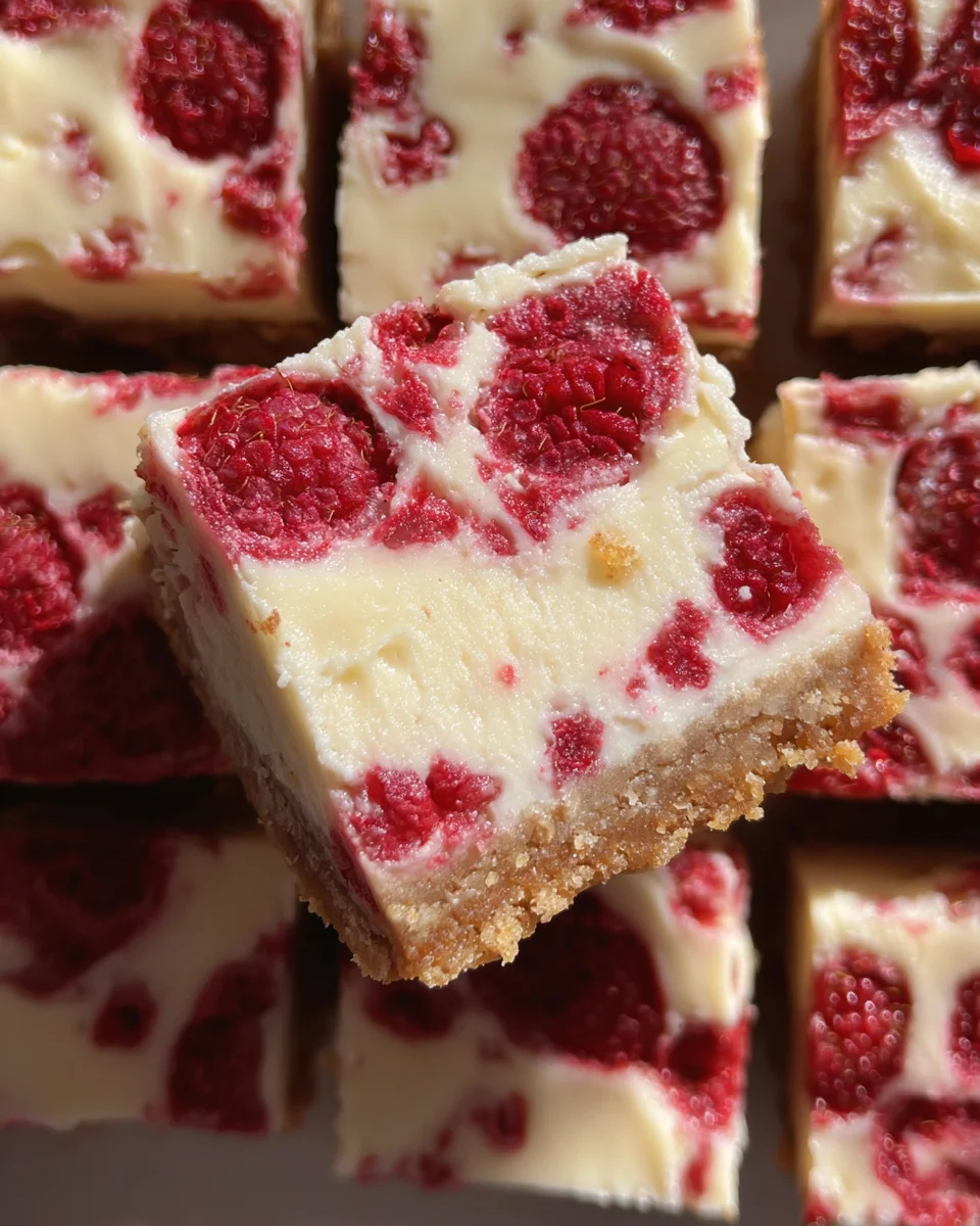 Healthy Raspberry Cheesecake Bars
