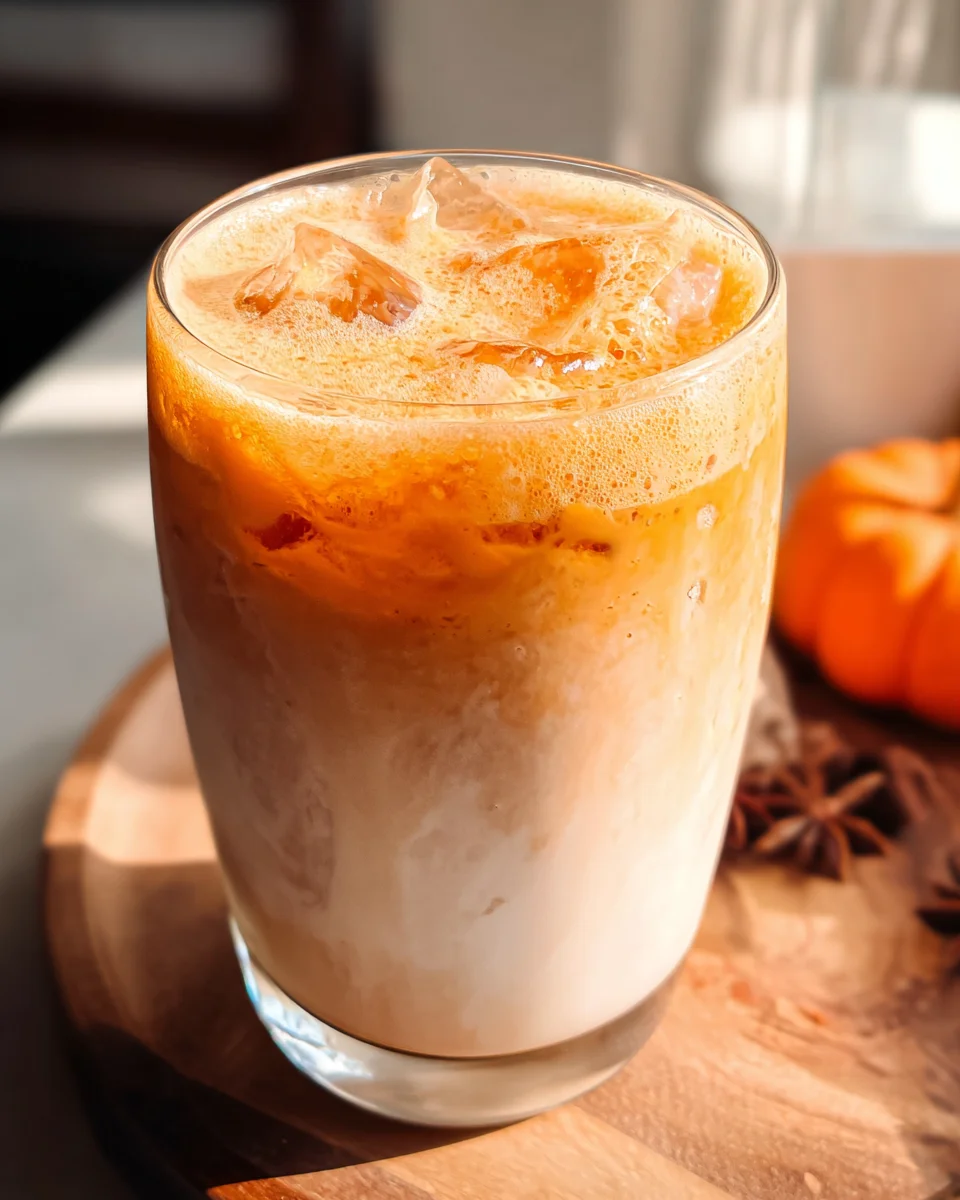 Iced Pumpkin Cream Chai Tea Latte (Starbucks Copycat)