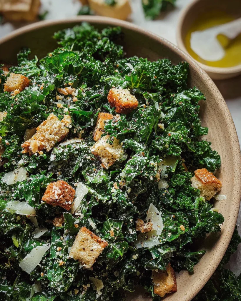 Lemony Parmesan Kale Salad