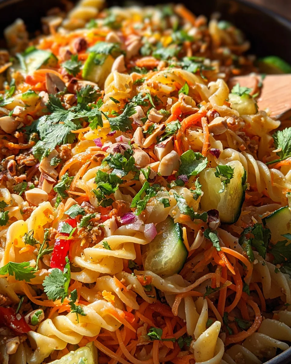 Limetten Crunch Nudelsalat