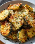 Low-Calorie Air Fryer Zucchini Parmesan