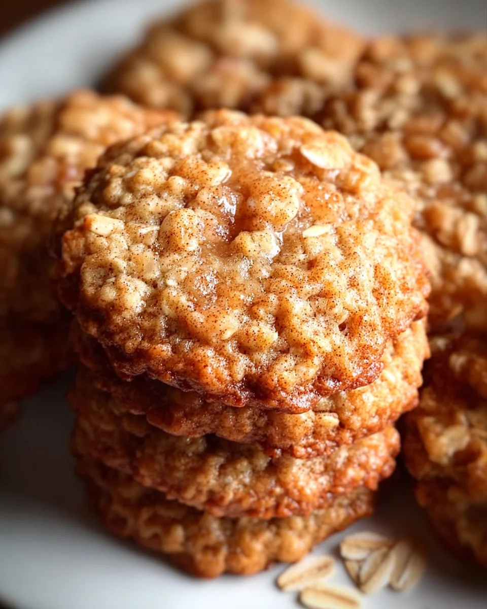 Low Sugar Applesauce Oatmeal Cookies